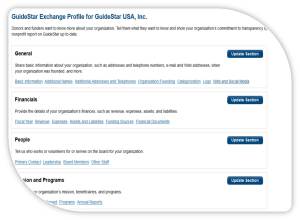 New and improved GuideStar Exchange form